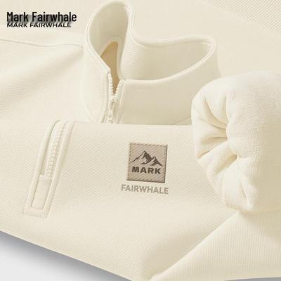 Mark Fairwhale Men's Fleece Lined Stand Collar Half-Zip Sweatshirt