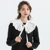 False Fake Collar for Women Bowknots Shoulder Wraps Shawl Removable Blouse Shirt Tops Detachable Collar Neckwear Small Cape