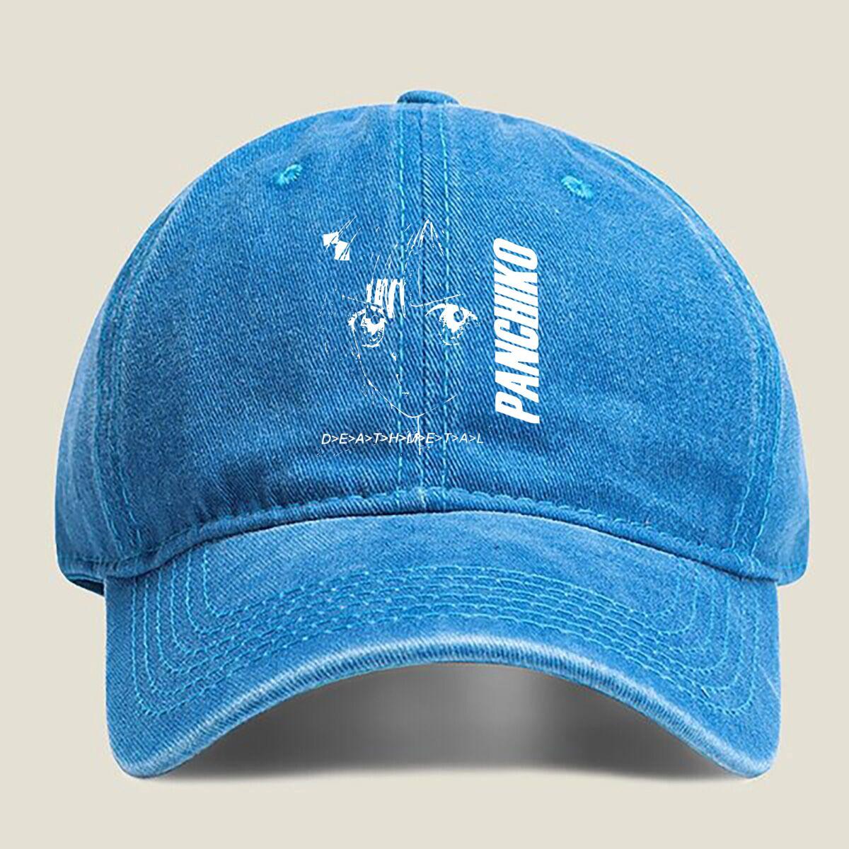 

Panchiko Metal Band Washed Baseball Cap One Size озеро синий