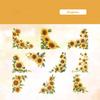 20 Pcs Floral Corner Stickers PET for Journaling Scrapbook Supplies DIY Crafts and Decorative Aesthetics Sticker
