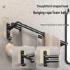 Double Bar Aluminum Alloy Towel Rack - Punch-In Type with Non-Marking Sticker