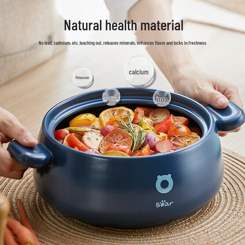 Bear 3.5L Open Flame Clay Pot for Stews & Rice