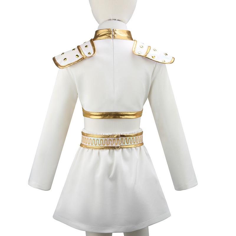 Kids Girls Party Cosplay Costume Children Singer Stage Show Top Skirt Set Dress Up Halloween Outfit
