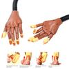 Detachable Nail Training Hand Model Magnetic Base Realistic Manicure Practice Tool Compact ABS