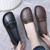 Popular Loafers Women's 2025 Autumn New One-pedal Non-slip Shallow Mouth Single Shoes Lightweight Non-slip Women's Small Leather Shoes