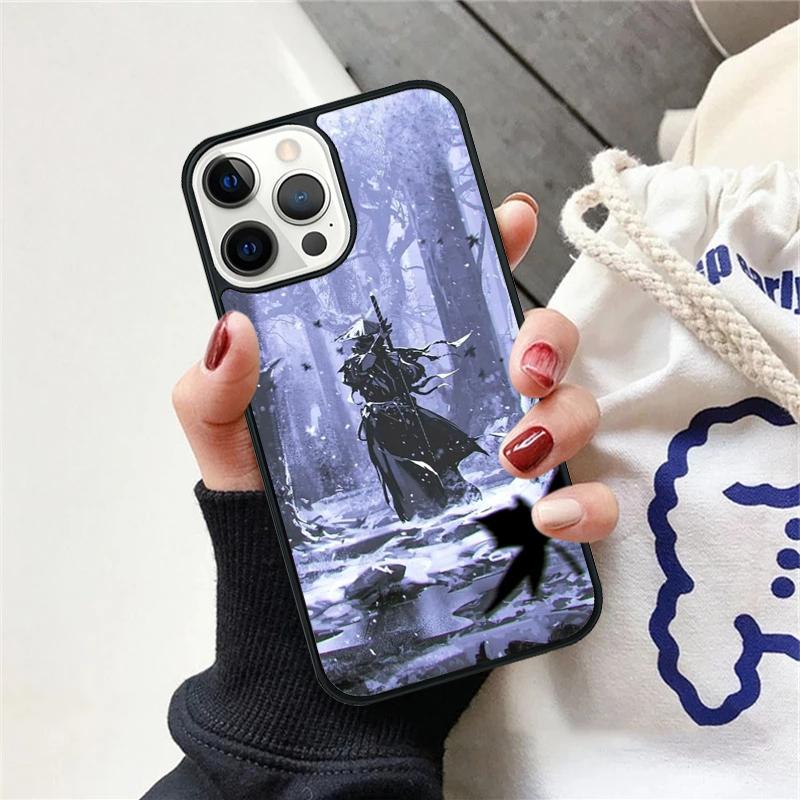 Japan Samurai Ninja Ronin Phone Case For iPhone 17 Air 15 16 Cover  11 13 14 Pro Max 12 Plus Max Fundas