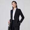 Teluoman Women's Long-Sleeve Business Suit Set