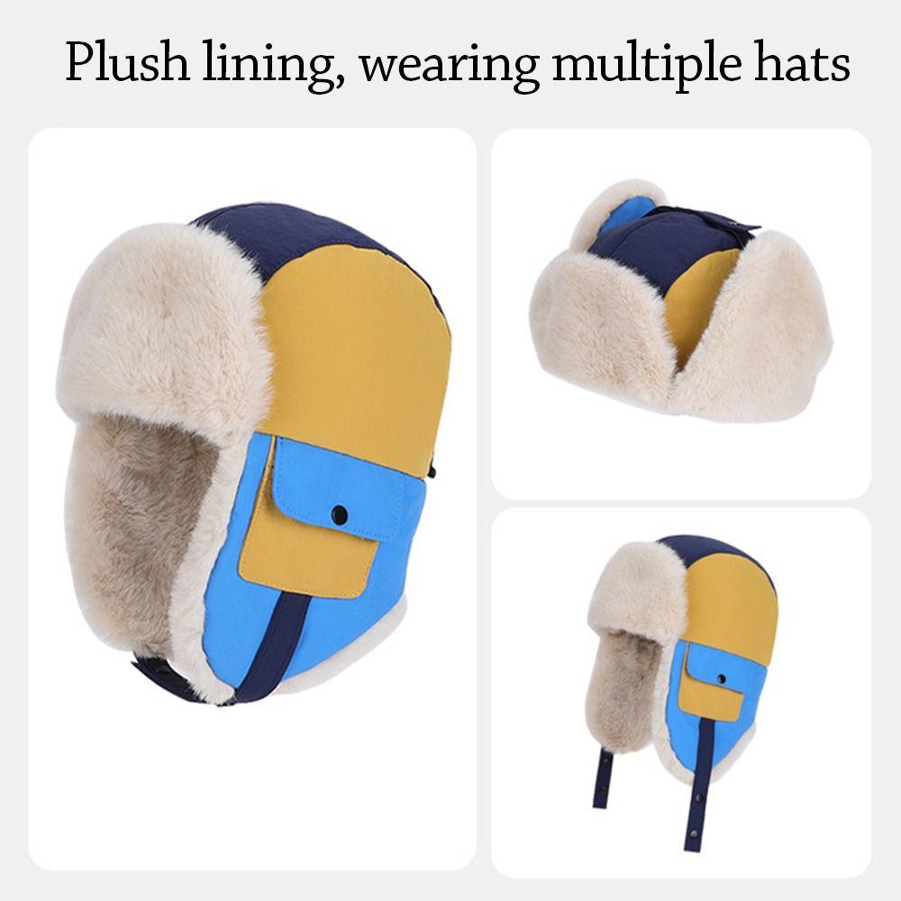 Winddichte Kinder-Wintermützen Warme Skimütze Modische Fliegermütze Kinder