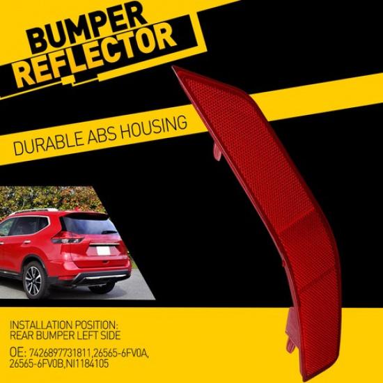 Для 2017 2018 Nissan Rogue Задний бампер Боковой габаритный фонарь Катафот Лампа LH