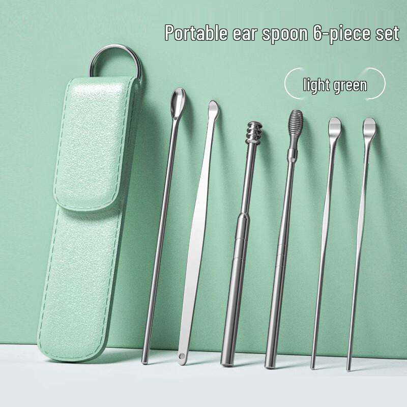 6-Piece Stainless Steel Ear Cleaning Tool Set
