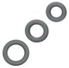Set of 3 Link Up Cockrings Gray - Calexotics - Flexible Cockrings