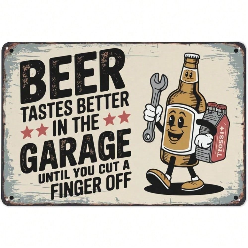 Tin Sign Art Metal Wall Decor 20x30cm Retro Vintage Painting