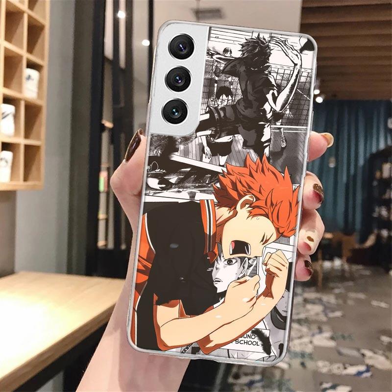 

Haikyuu Oya Volleyball Anime Soft Phone Case For Samsung Galaxy S24 S23 S22 S25 Ultra S21 Plus S20 FE S10 + S25 Edge Pattern Cap Samsung S20 Plus