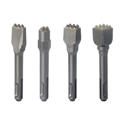 Carbide Construction Chiseling Bit with Uniform Tooth Spacing and Lightweight Design for Hammers Drill Compatibility