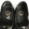 80er-90er Vintage Florsheim U-Tip Businessschuhe Größe 11B 27.5-28.5 Schwarz Herren(GEBRAUCHT)