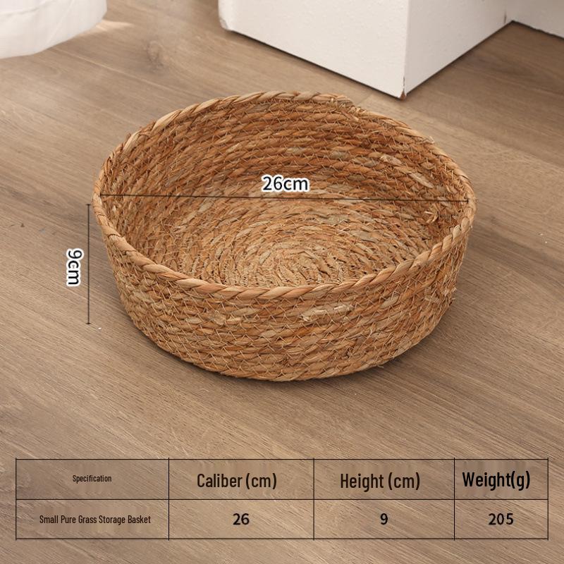 Rattan Decorative Woven Storage Basket for Fruit and Snacks