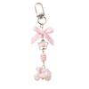 High-value pink electric donkey bow beaded mobile phone chain bag pendant ins wind keychain cute pendant female