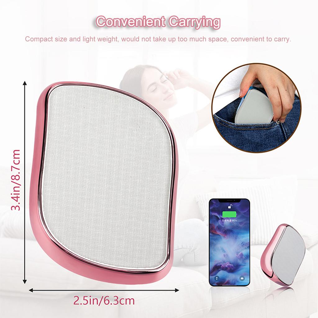 Przenośna kryształowa gumka do włosów Bezbolesne ręczne usuwanie włosów Narzędzie do złuszczania skóry do ciała Dowolna część