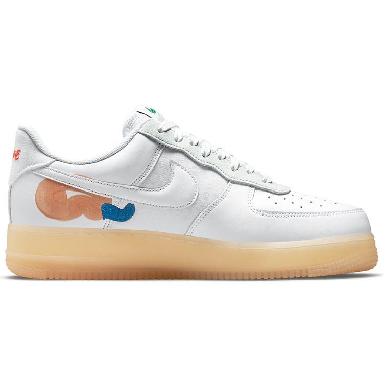 Nike Mayumi Yamase X Air Force 1 Flyleather Earth Day Unisex Sneakers White DB3598-100