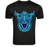 Blue Demon Beast Skull T-Shirt - Fantasy Monster Graphic Tee