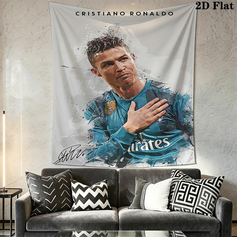 Ronaldo'S Artistic Tribute Visual Masterpiece Bedding 1 Duvet Cover 2 Pillowcase Without Core Christmas Birthday Gift