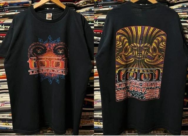 Tool rock band concert tour short sleeve black color 2 side Tshirt M