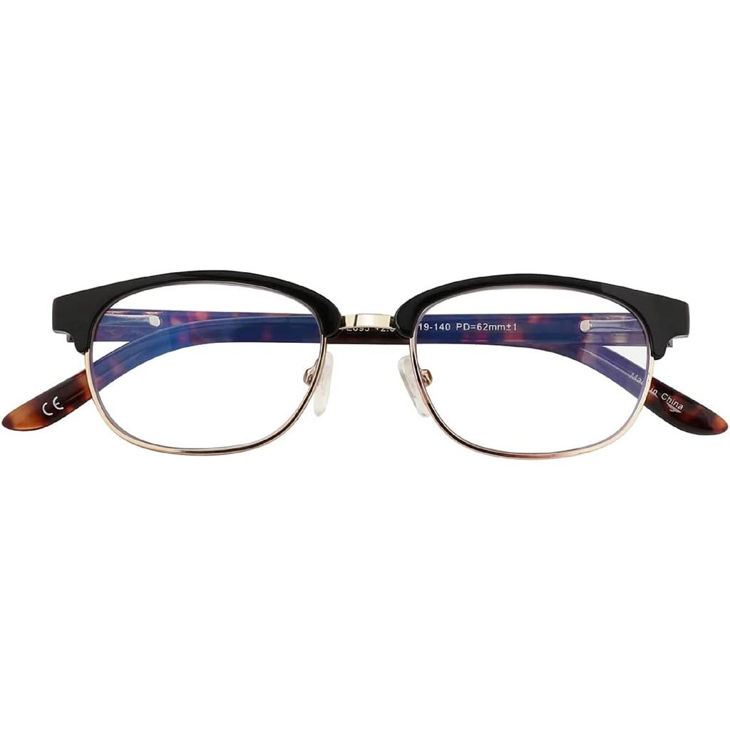 EYECEDAR 5-Pack Reading Glasses Men Women Blue Light Blocking Oval Frame Style Spring Hinges Readers 1.50