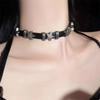 Punk Y2K Vintage Charme Grunge Anhänger PU Leder Sexy Choker Halsketten Für Frauen Spice Girls Goth Schmuck Zubehör Geschenk