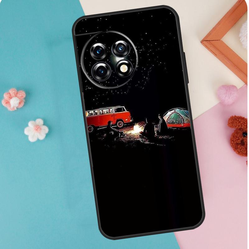 Camping Nature Mountain Case For OnePlus 13T 10T 8T 10R 12R 13R 15R 11 12 13 15 Nord CE 5 2 3 4 Lite N20 N30 Cover