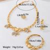 Dubai Bridal Jewelry Set Nigerian Women'S Necklace Earrings Ring Bracelet Four-Piece Set