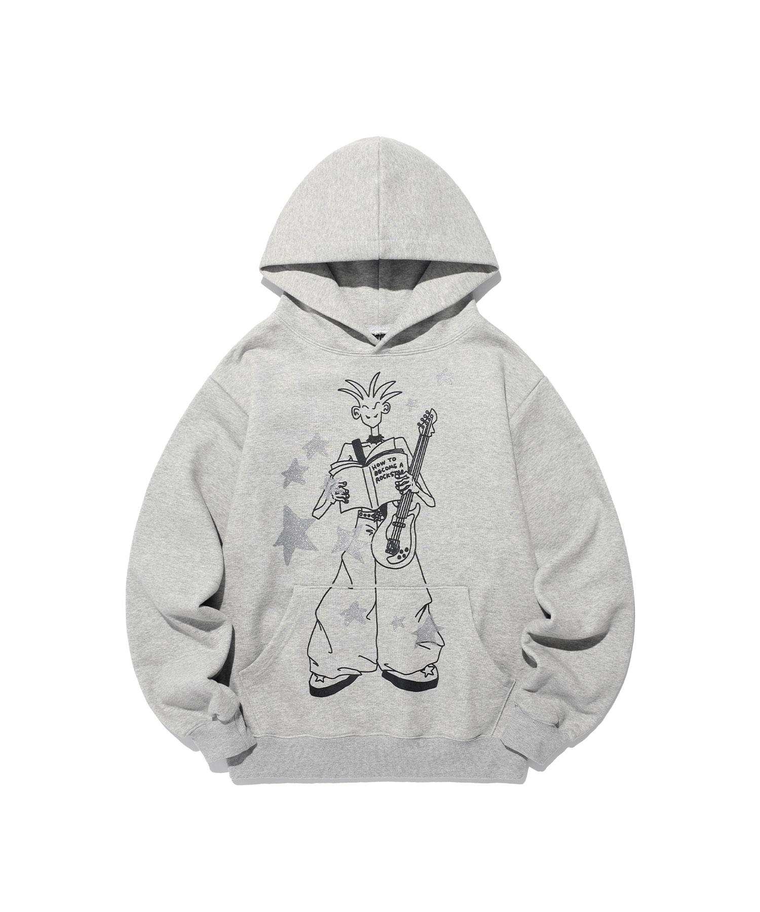 Восточное побережье [X Puffybookclub] Мечта Рок-звезды Худи_Серый(Ik2Efmm416B) Grey/S