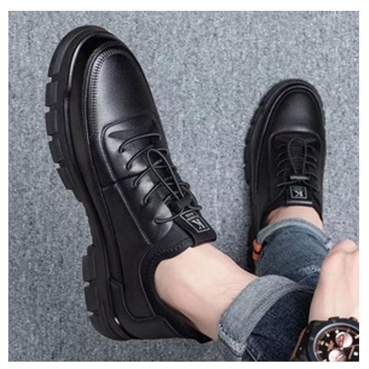 Outdoor walking breathable leather casual shoes large size men's casual shoes comfortable and lightweight four seasons