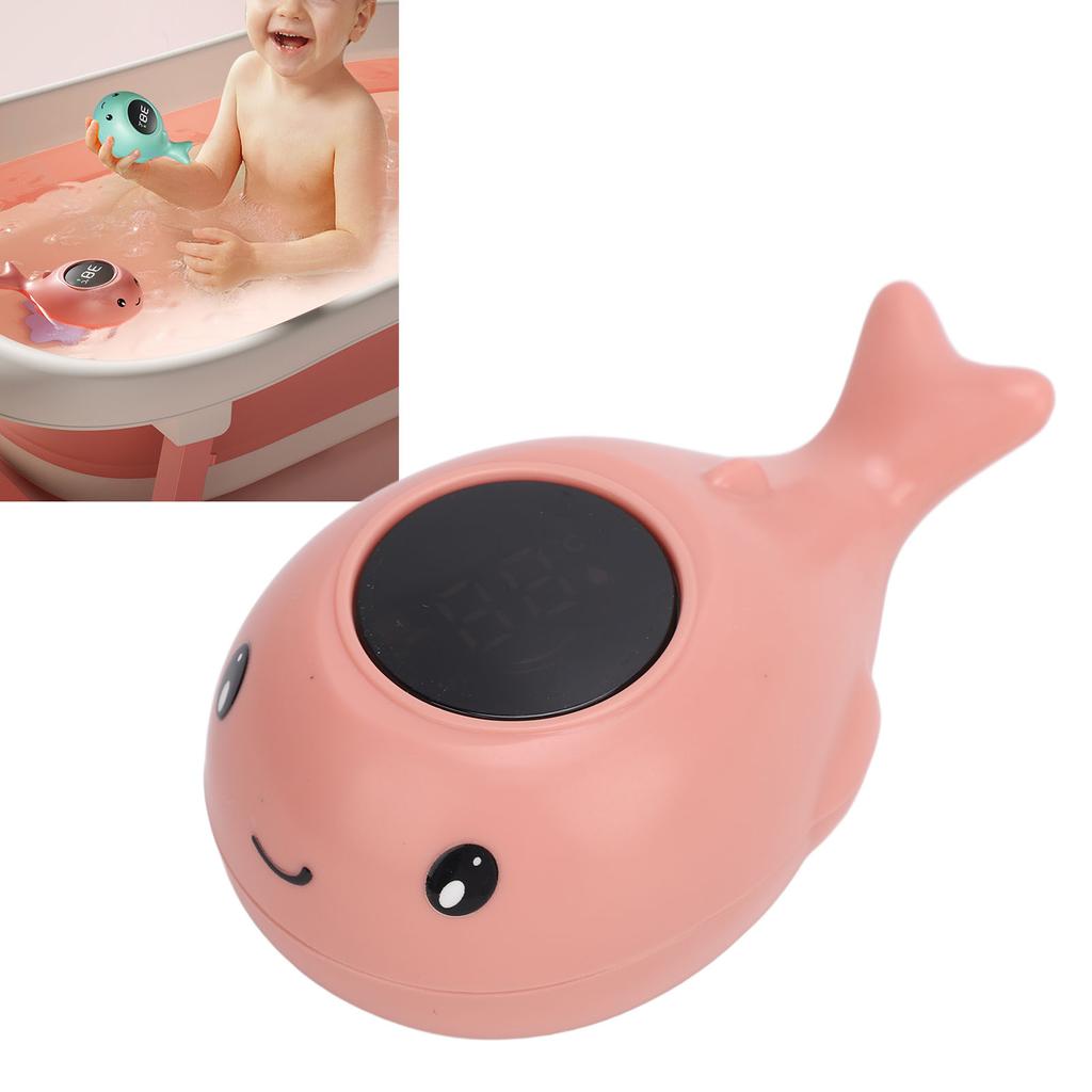 Whale Bath Temperature Tester Digital Waterproof Lovely Infant Bath Temperature Monitor for Washroom