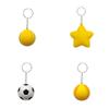 Pu Foam Basketball Keychain Toy For Children Kids Stress Relief Bag Accessory