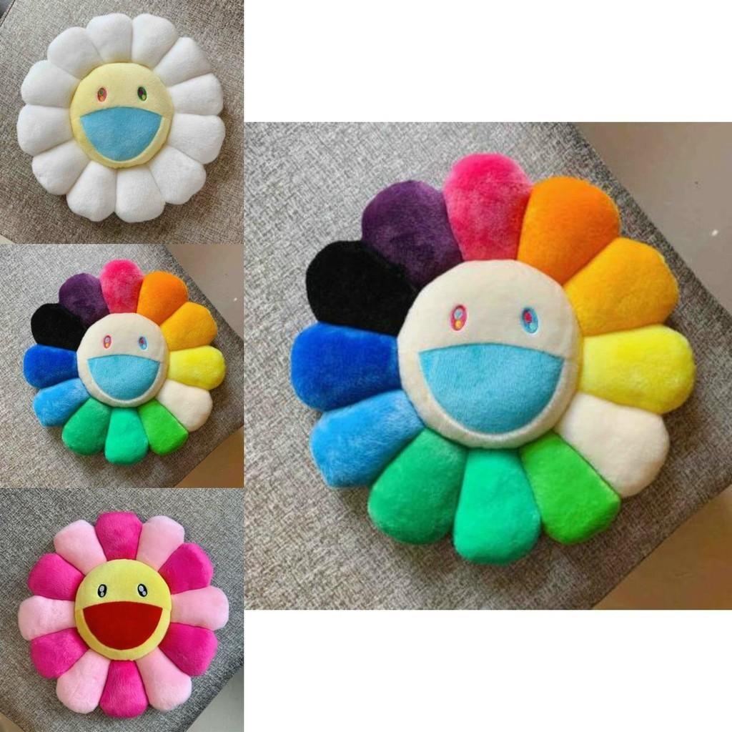 Adorable And Plush 40cm Takashi Murakami Rainbow Flower Pillow For Children