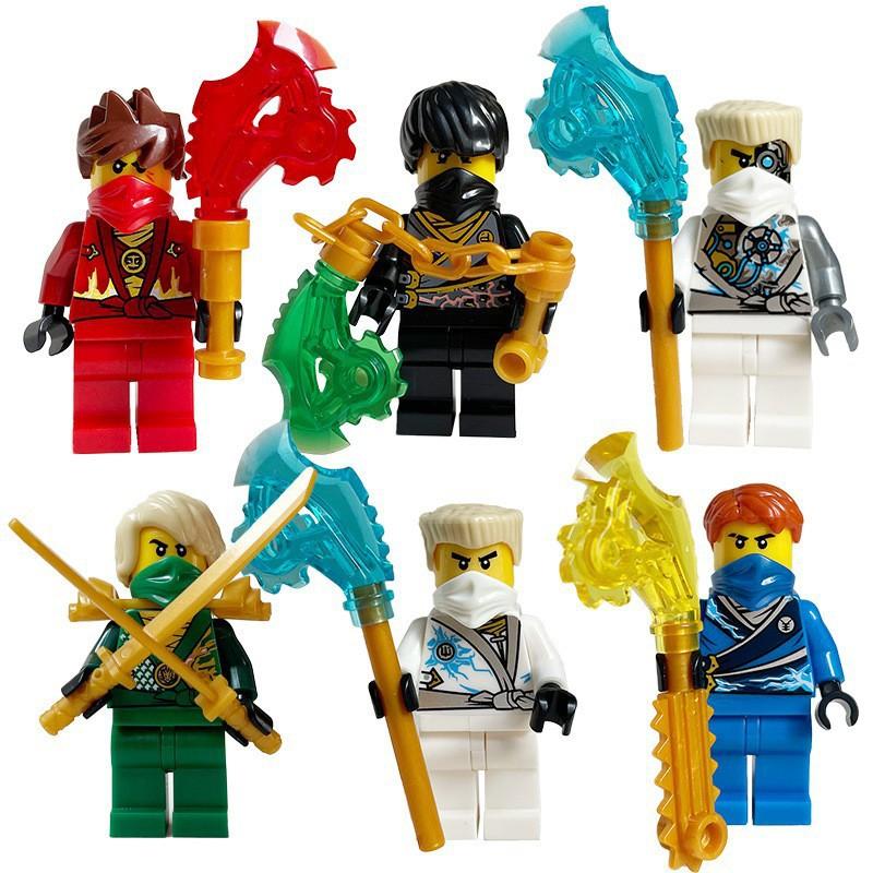 Ninja Hero Police Firefighter Minifigure Building Blocks Set, City World Educational Puzzle Bricks Toy for Boys Girls