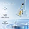 Applicatore per Oli Essenziali Massaggiante 2-in-1 a Doppia Faccia con Serbatoio Liquido Integrato Denti Metallici Rotanti Strumenti per la Cura dei Capelli