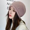 Winter New Hat Female Rabbit Fur Warm Versatile Pull Rope Stacking Hat Fashion Knitted Wool Hat