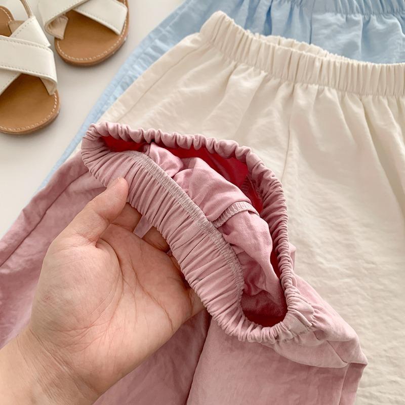 Casual Teen Girl Clothes Kids Girls Pants Solid Color Trousers Children's Pants Cute Elegant Girl Wear