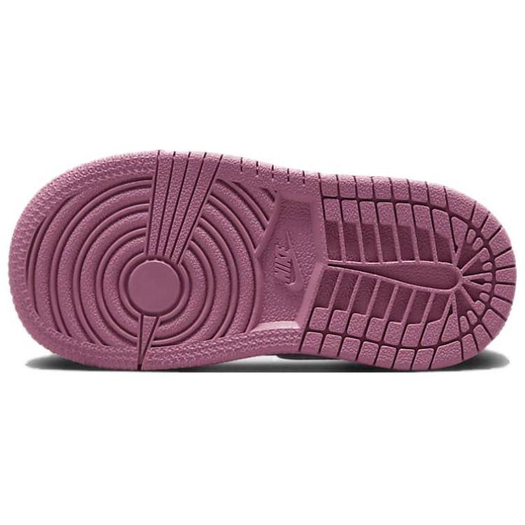 Air Jordan 1 Mid TD Valentines Day 2023 Baby Sneakers Pink Coral-Chalk Desert-Berry DQ8425-616
