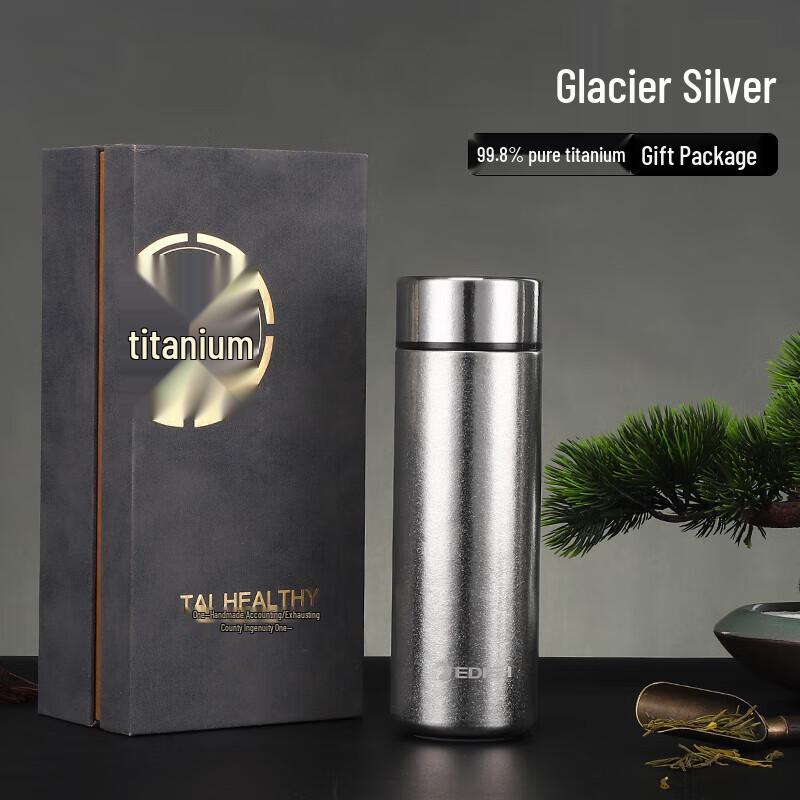 Yidishui Pure Titanium Insulated Tea Infuser Bottle