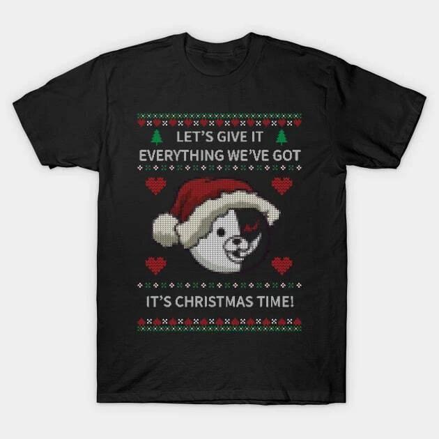 Monokuma Ugly Christmas Sweater Made in Australia T-Shirt M