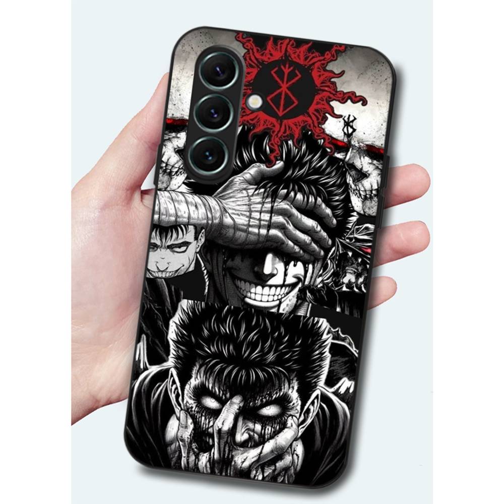 Berserk Guts Hot Anime Phone Case For Samsung S 24 fe 25 Ultra plus 20 lite 21 30 22 23 24 22 Ultra 5G Fundas