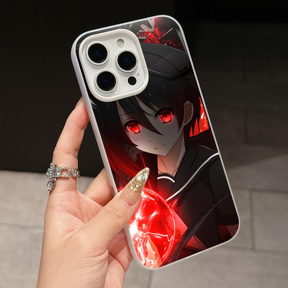 

Akame Kurome Jelly Double layer White Mobile Phone Case for iPhone 17 16 15 14 13 12 11 Air Pro Max Plus Protective iPhone 13