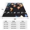 Picnic Friends TV Show Series Blankets Soft Warm Flannel Throw Blanket Cover for Bed Living room Picnic Travel Home Couch