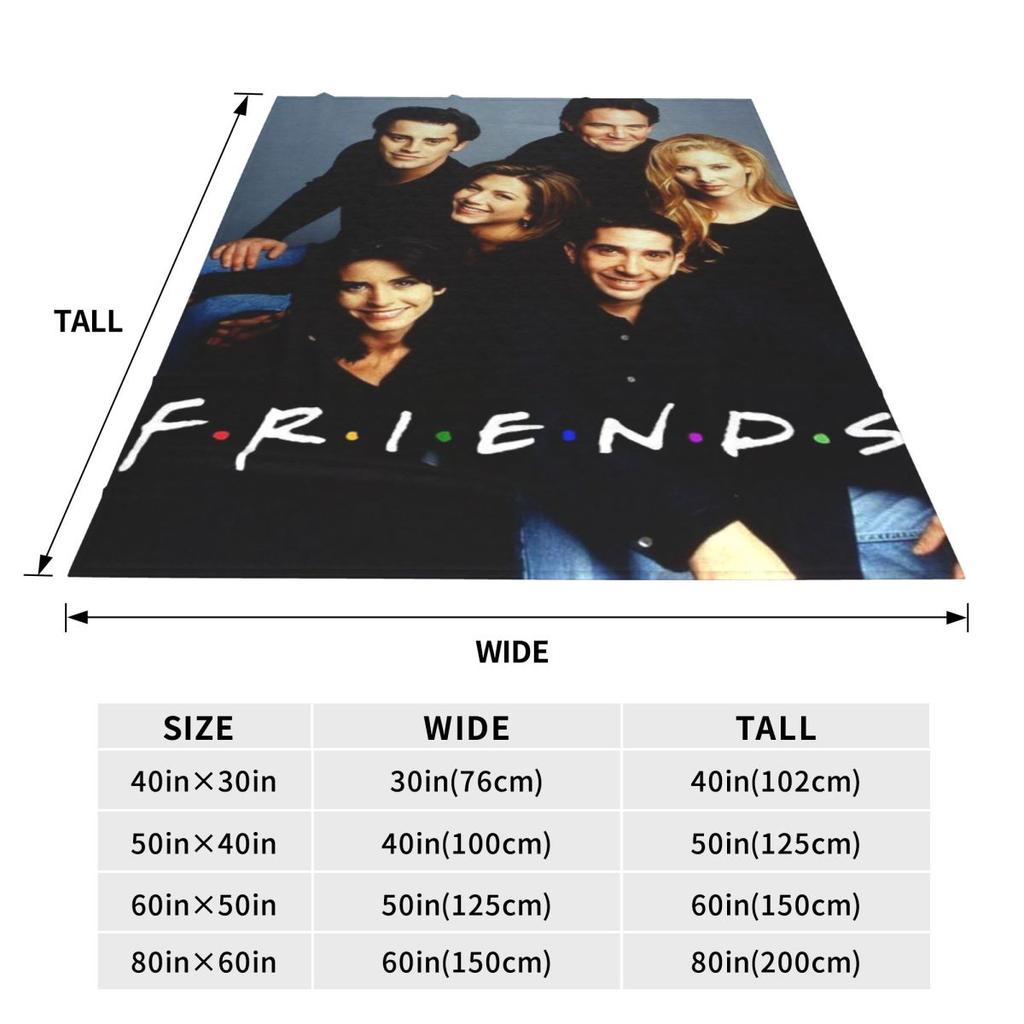 Picnic Friends TV Show Series Blankets Soft Warm Flannel Throw Blanket Cover for Bed Living room Picnic Travel Home Couch