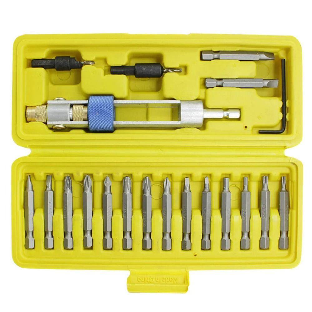 Flip Drive Screwdriver Tools High Speed Steel Drill Bits Storage Box Drill Driver Hand Tools
