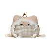 Bread Pattern Cat Itabag Cartoon Backpack Shoulder Bag With Open Front Pocket