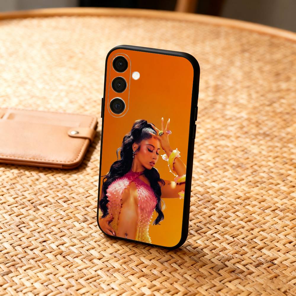 

K-Kali uchis S-Sincerely Singer Phone Case For Samsung A73,72,71,53,52,51,22,91,80, Soft Black Cover Samsung a30 a20