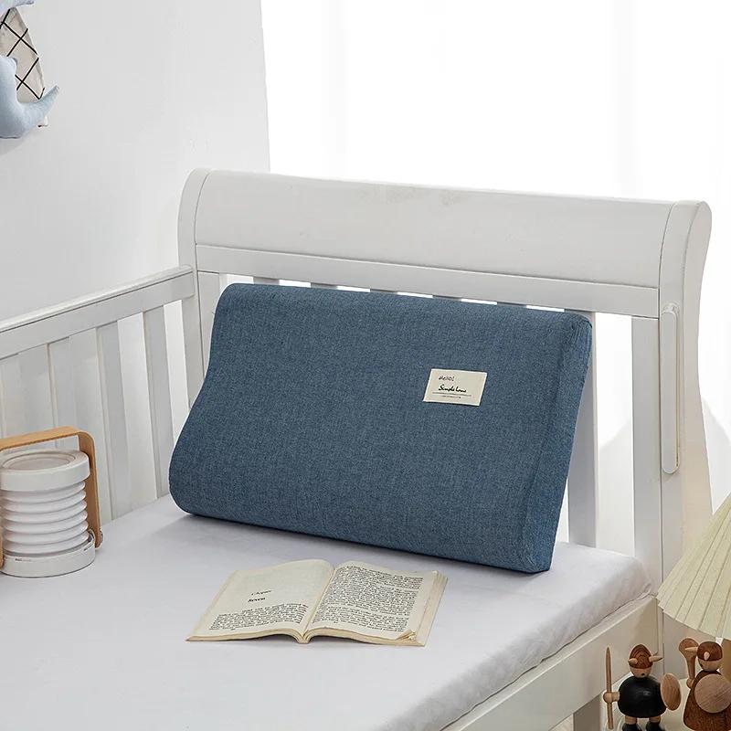 Poszewka na poduszkę z lateksu bawełnianego Miękka, jednokolorowa, kratkowana, do spania, na poduszkę z pianki memory, lateksowa, 30x50 cm